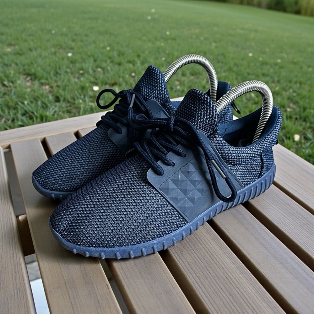 Gold‎ Toe Athletic Sneakers Womens 6 Blue Walking Shoes Athleisure Mesh Lace Up